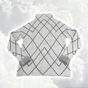 🌷Christian Siriano geometric argyle wool sweater
